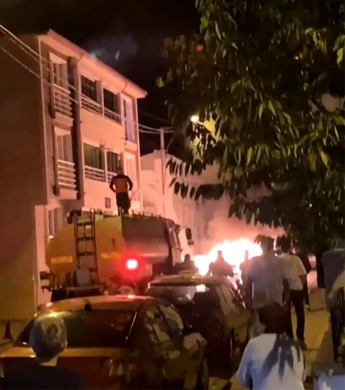 babaeskide otomobil yangini VlZYGvVv